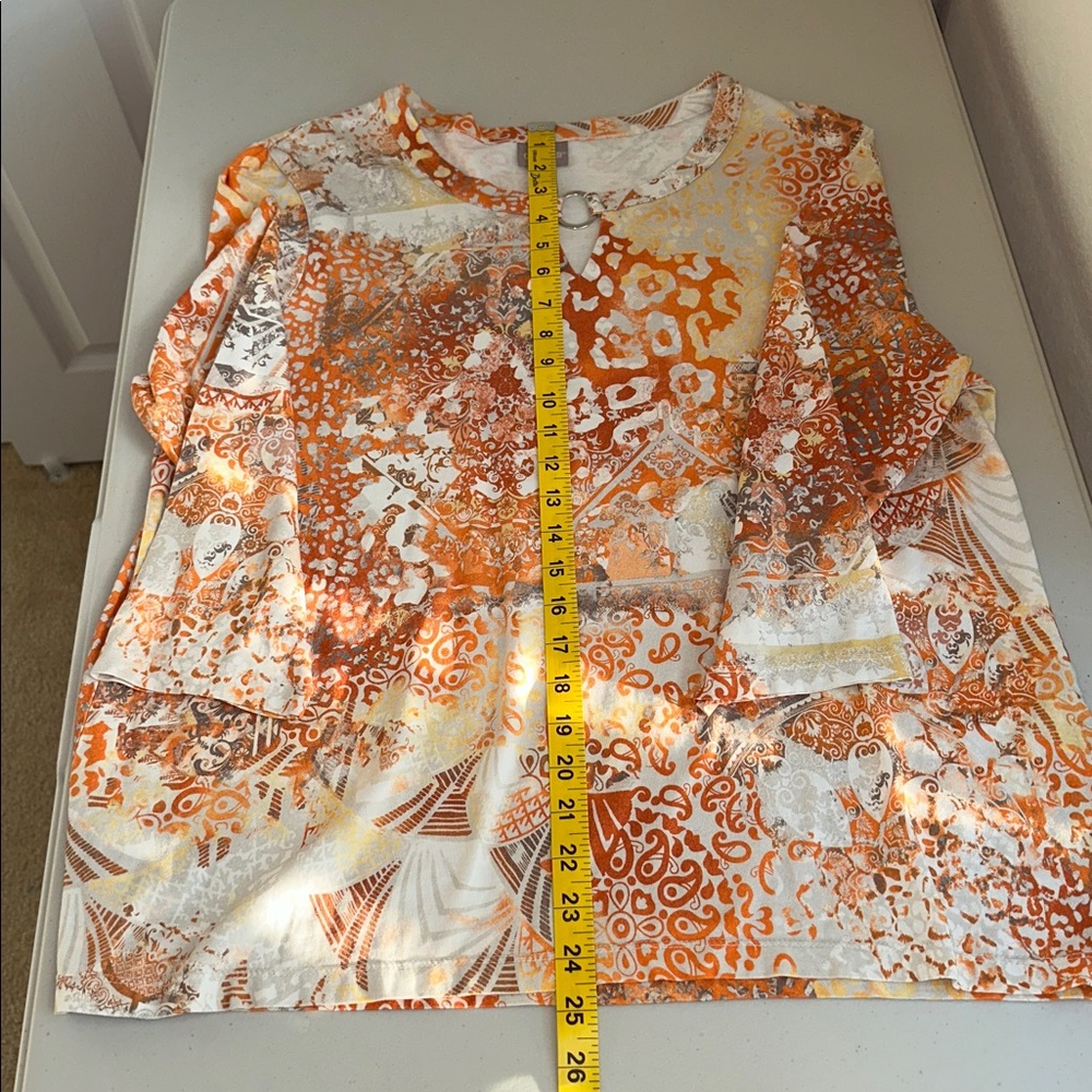 Chico's Multicolor Abstract Blouse - Picture 7 of 13